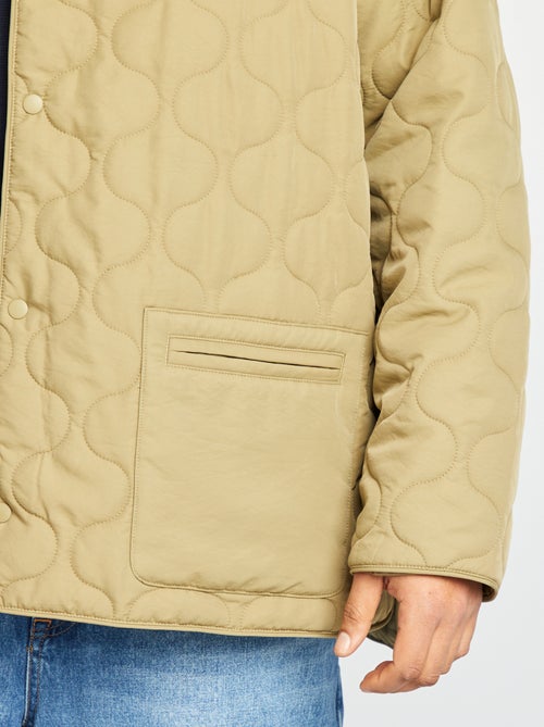 Doudoune quiltée manches amovibles - Kiabi