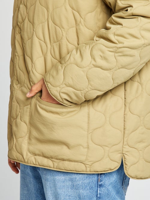 Doudoune quiltée manches amovibles - Kiabi