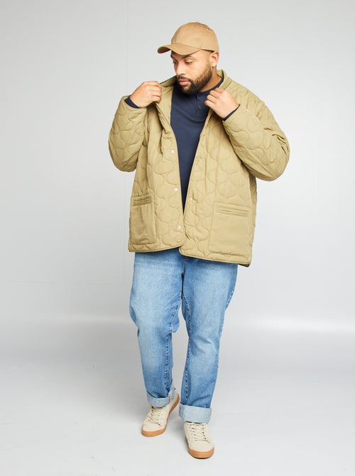 Doudoune quiltée manches amovibles - Kiabi