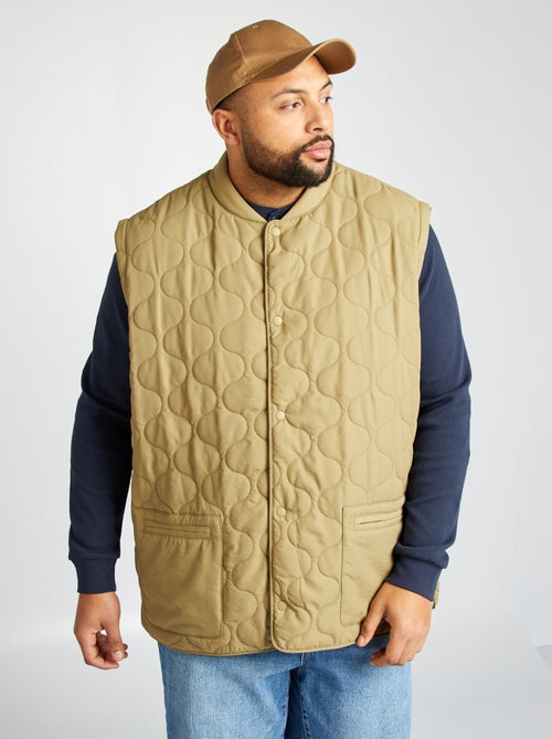 Doudoune quiltée manches amovibles - Kiabi