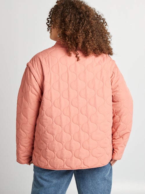 Doudoune quiltée manches amovibles - Kiabi