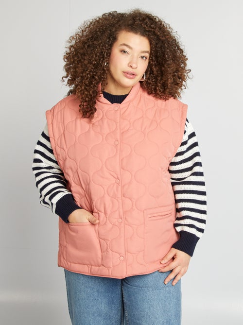 Doudoune quiltée manches amovibles - Kiabi