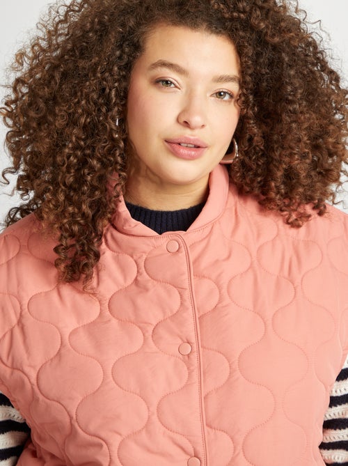 Doudoune quiltée manches amovibles - Kiabi