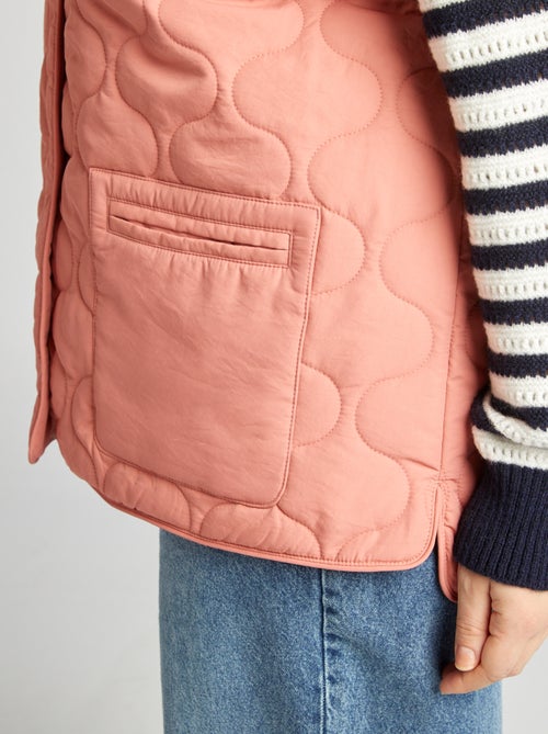 Doudoune quiltée manches amovibles - Kiabi