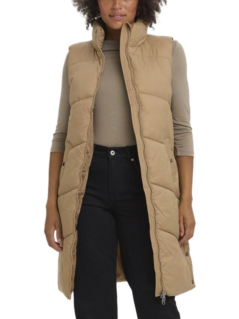 Doudoune sans manche Femme Vero Moda Marron cappuccino - Kiabi