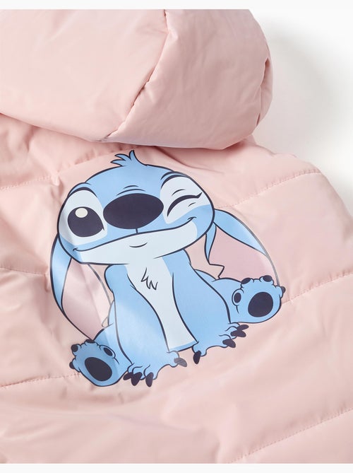Doudoune sans manches avec capuche et imprimés stitch - Kiabi