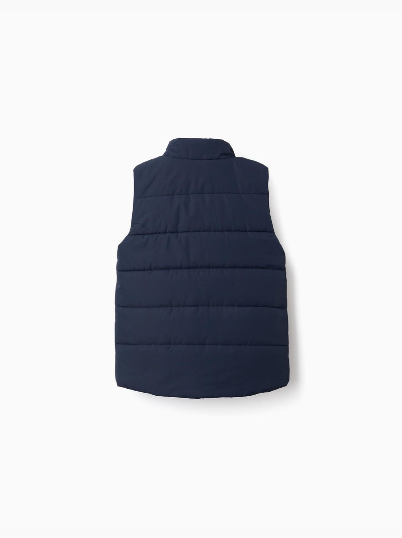 Doudoune sans manches avec doublure en polaire et poches Bleu foncé - Kiabi