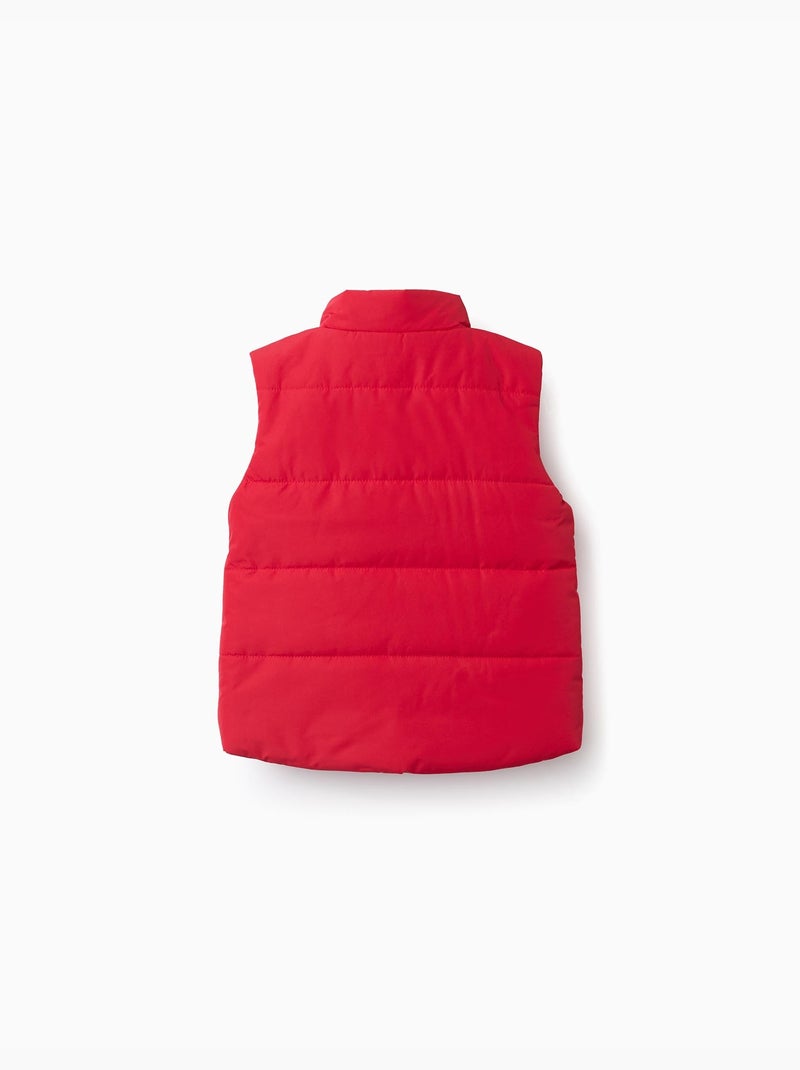 Doudoune sans manches avec doublure en polaire et poches latérales Rouge - Kiabi
