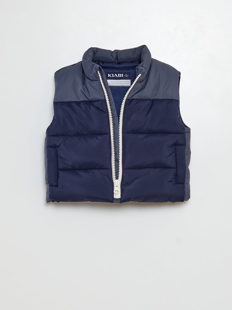 Doudoune sans manches BLEU - Kiabi