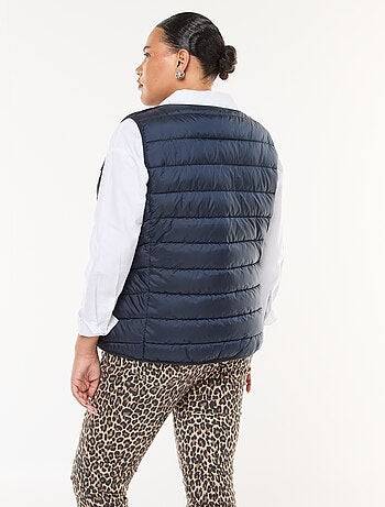 Doudoune sans manches pressionnée
