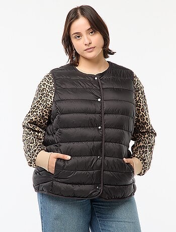 Doudoune sans manches pressionnée