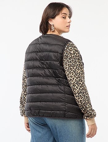 Doudoune sans manches pressionnée