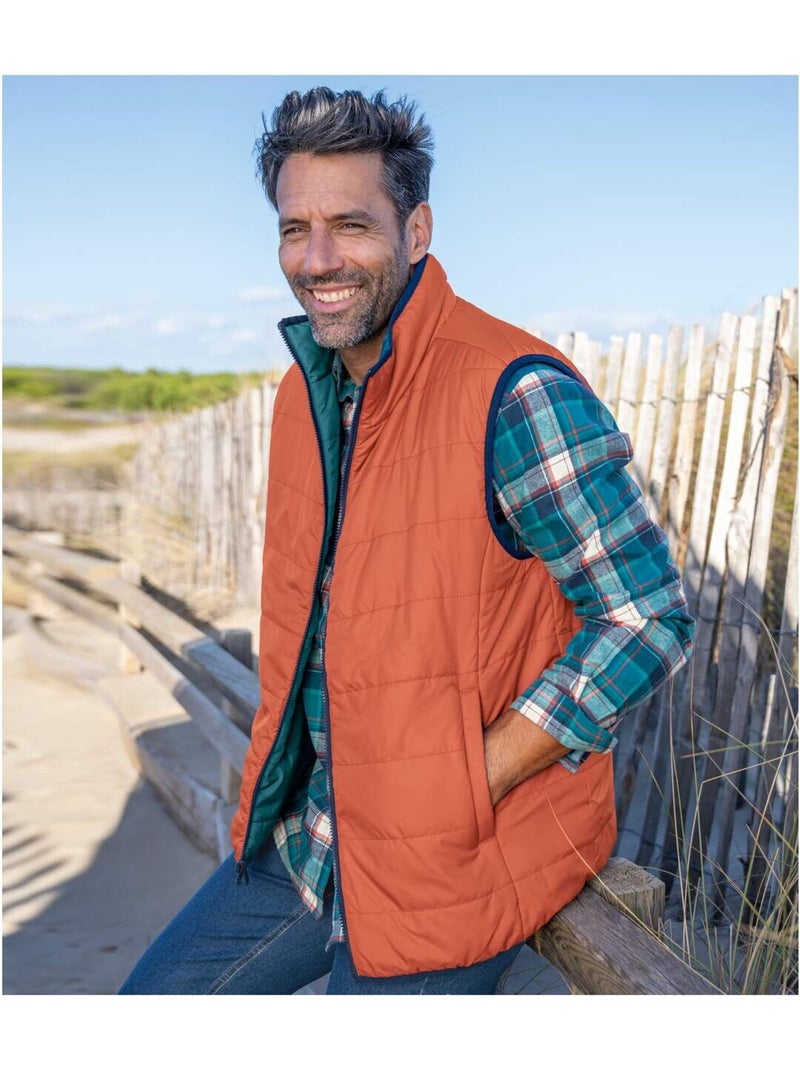 Doudoune sans manches réversible   - atlas for men Bleu canard - Kiabi