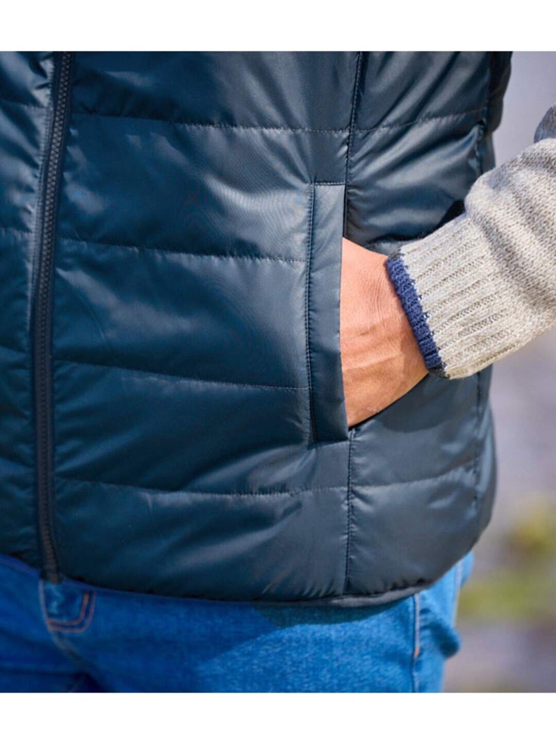 Doudoune Sans Manches Réversible Outdoor   - ATLAS FOR MEN Bleu Rouge - Kiabi