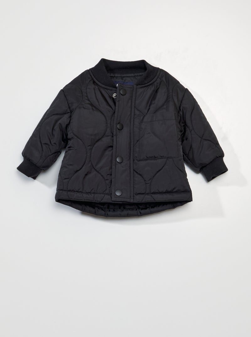 Doudoune unie Noir - Kiabi