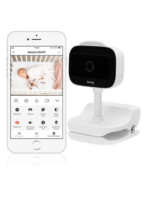 Draadloze videobabyfoon LIONELO Babyline Go – Tot 5 uur – Bevestigingsclip - Kiabi Draadloze videobabyfoon LIONELO Babyline Go – Tot 5 uur – Bevestigingsclip - Kiabi