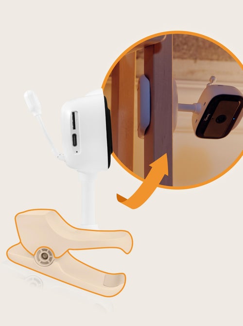 Draadloze videobabyfoon LIONELO Babyline Go – Tot 5 uur – Bevestigingsclip - Kiabi Draadloze videobabyfoon LIONELO Babyline Go – Tot 5 uur – Bevestigingsclip - Kiabi