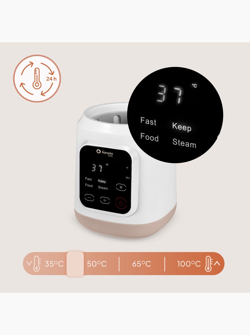 Draagbare flessenwarmer LIONELO Thermup 3.0 – Sterilisatie – Opwarmen – Ontdooien – BPA-vrij Wit - Kiabi