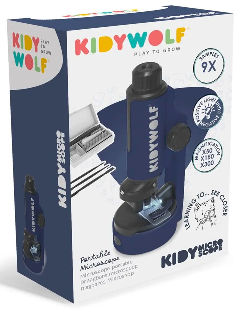 Draagbare microscoop voor kinderen Blauw - Kiabi