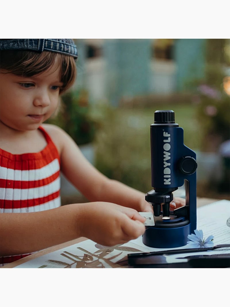 Draagbare microscoop voor kinderen | kidywolf Blauw - Kiabi