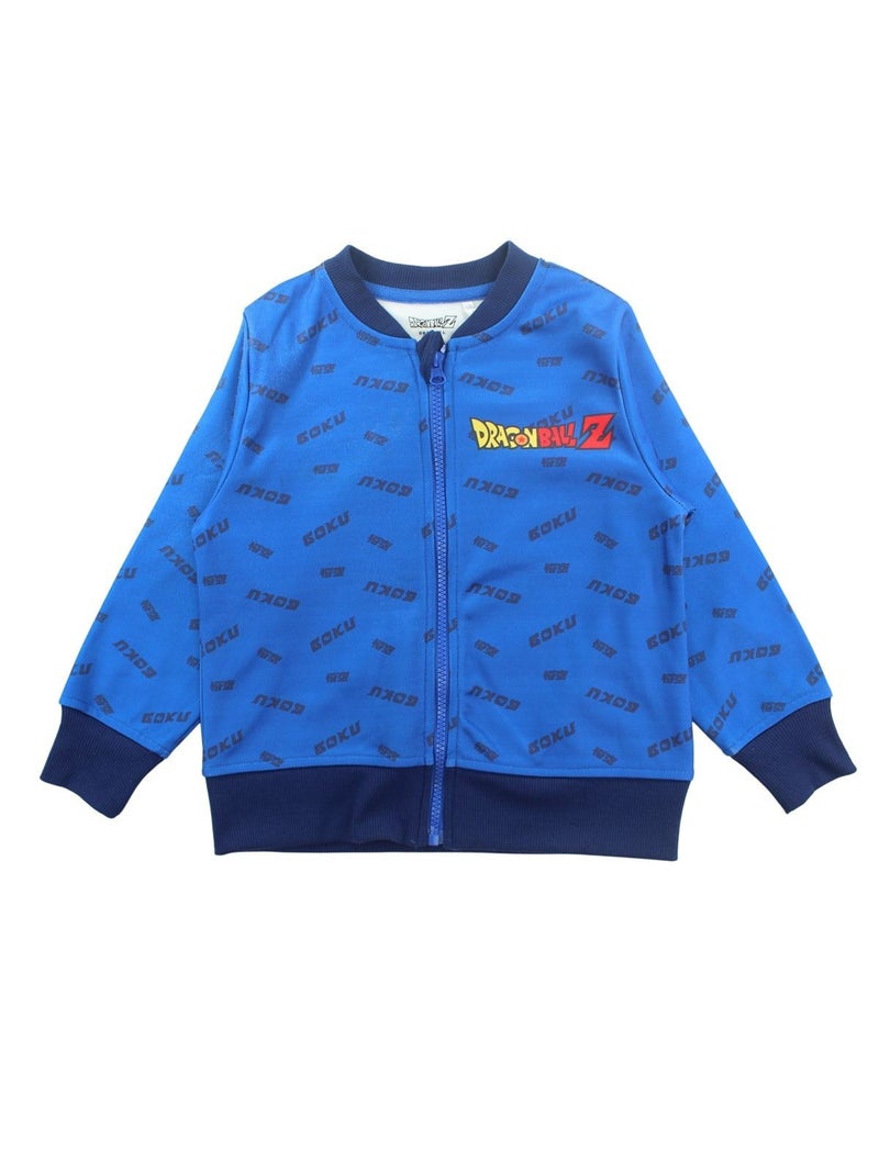 Dragon Ball Z - Jas met rits en patroon met bijpassende broek Blauw - Kiabi