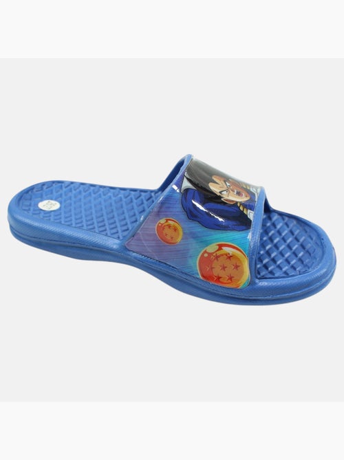 Dragon Ball Z - Kind slippers blauw met brede band en personage - Kiabi