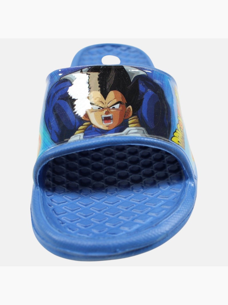 Dragon Ball Z - Kind slippers blauw met brede band en personage Blauw - Kiabi