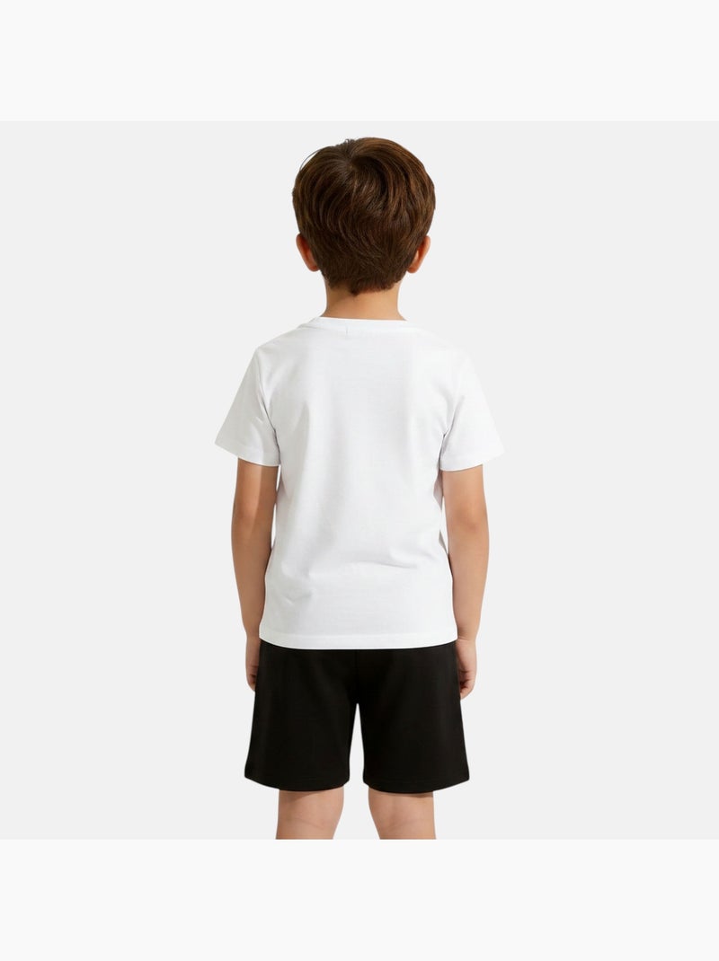 Dragon Ball Z - T-shirt met print en bijpassende short Wit - Kiabi