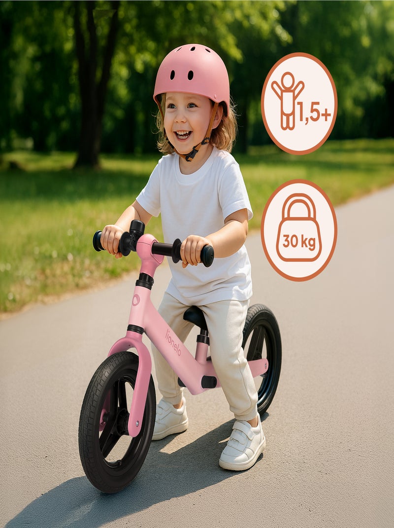 Draisienne avec casque LIONELO Toni - À partir de 18 mois - Vélo bébé - Léger Rose - Kiabi