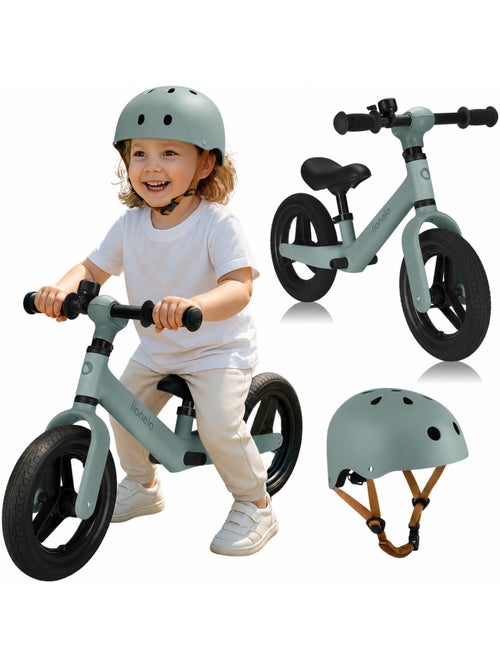 Draisienne avec casque LIONELO Toni - À partir de 18 mois - Vélo bébé - Léger - Kiabi Draisienne avec casque LIONELO Toni - À partir de 18 mois - Vélo bébé - Léger - Kiabi