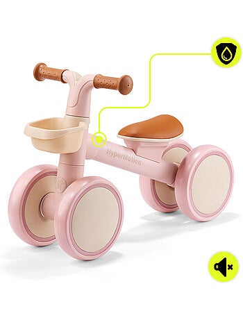 Draisienne enfant 4 roues hypermotion tobi mini avec panier dès 12 mois