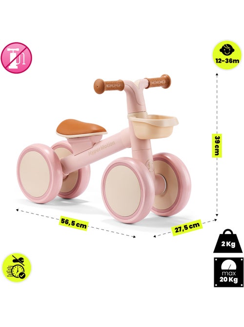 Draisienne enfant 4 roues hypermotion tobi mini avec panier dès 12 mois - Kiabi Draisienne enfant 4 roues hypermotion tobi mini avec panier dès 12 mois - Kiabi