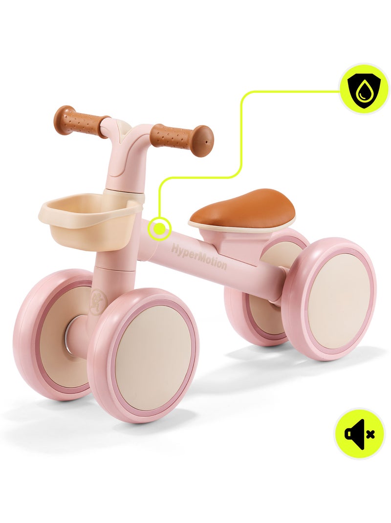 Draisienne enfant 4 roues hypermotion tobi mini avec panier dès 12 mois Rose - Kiabi