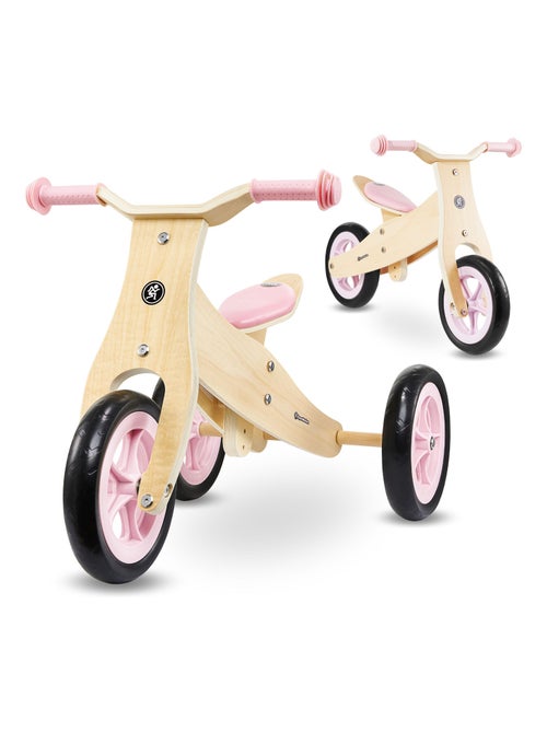 Draisienne enfant en bois, tricycle evolutif 3 ou 2 roues, max 30 kg- premier vélo - Kiabi Draisienne enfant en bois, tricycle evolutif 3 ou 2 roues, max 30 kg- premier vélo - Kiabi