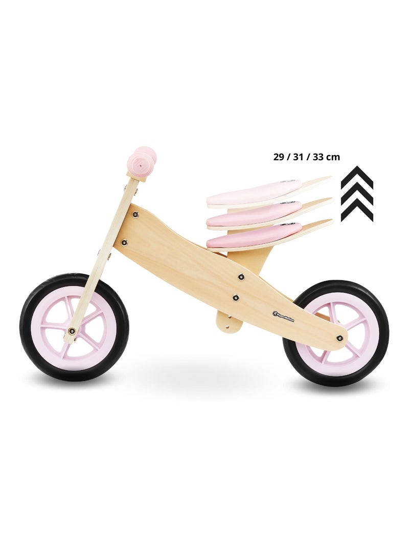 Draisienne enfant en bois, tricycle evolutif 3 ou 2 roues, max 30 kg- premier vélo N/A - Kiabi