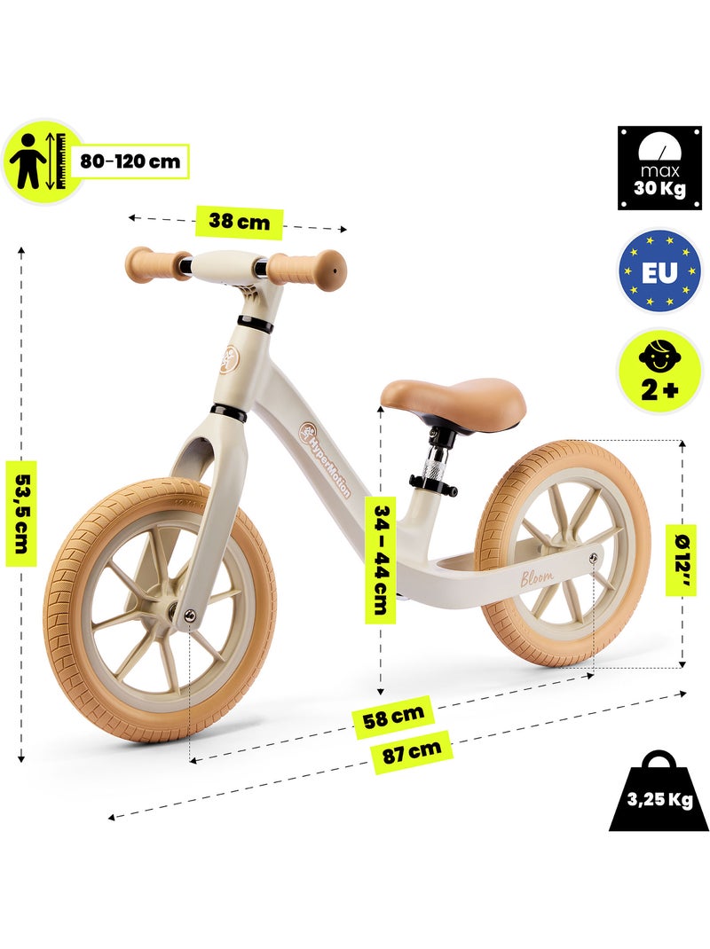 Draisienne hypermotion bloom 12 pouces dès 2 ans Beige - Kiabi