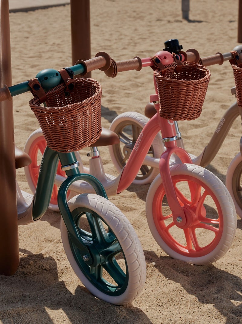 Draisienne LIONELO Alex Plus - Léger - Selle confortable - Réglable - Panier et Sonnette inclus Beige - Kiabi