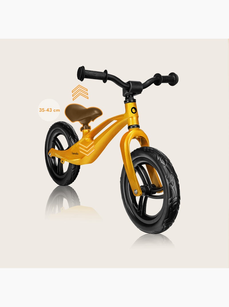 Draisienne LIONELO Bart - Vélo enfant - Jusqu'à 30 kg - Légère - Réglage du guidon et de la selle Noir Jaune Noir - Kiabi