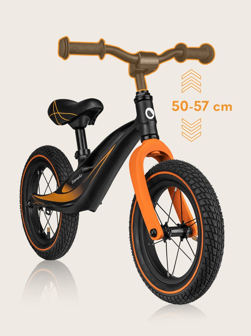 Draisienne LIONELO Bart Air- Vélo enfant - Jusqu'à 30 kg - Légère - Réglage du guidon et de la selle Noir - Kiabi