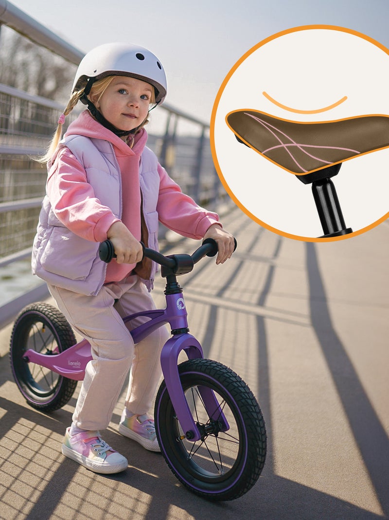 Draisienne LIONELO Bart Air- Vélo enfant - Jusqu'à 30 kg - Légère - Réglage du guidon et de la selle Violet - Kiabi