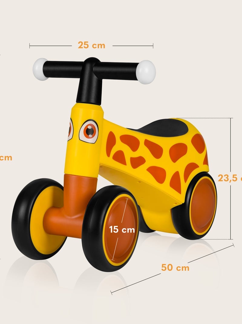 Draisienne LIONELO Sammy - Vélo enfant - 4 Roues - Ergonomique Jaune - Kiabi