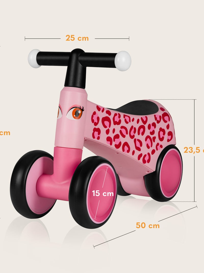 Draisienne LIONELO Sammy - Vélo enfant - 4 Roues - Ergonomique Rose - Kiabi