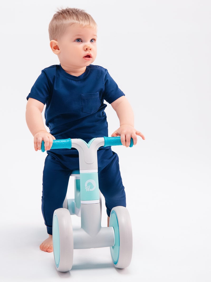 Draisienne LIONELO Villy - Vélo enfant - 4 Roues - Amorti à l'Avant - Siège Ergonomique Bleu turquoise - Kiabi