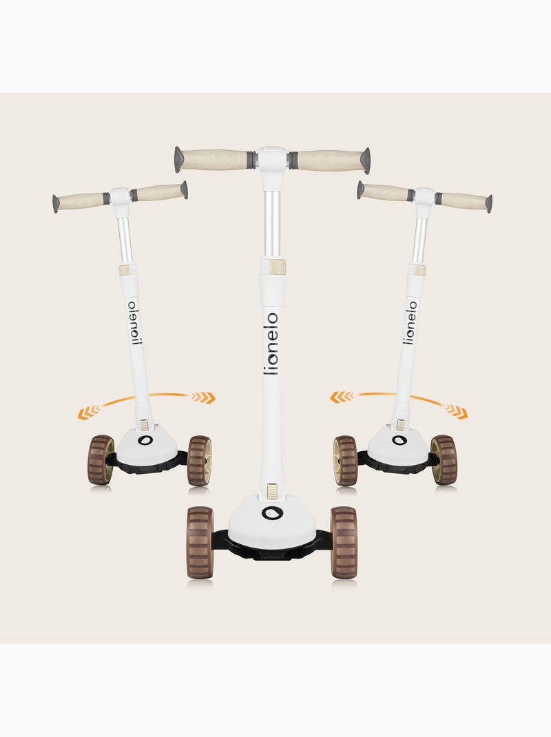Draisienne trottinette evolutive LIONELO Franky - Roues éclairées - Jusqu’à 50 kg - Panier Beige - Kiabi
