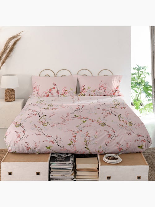 Drap Chinoiserie rose "Happyfriday" - Kiabi
