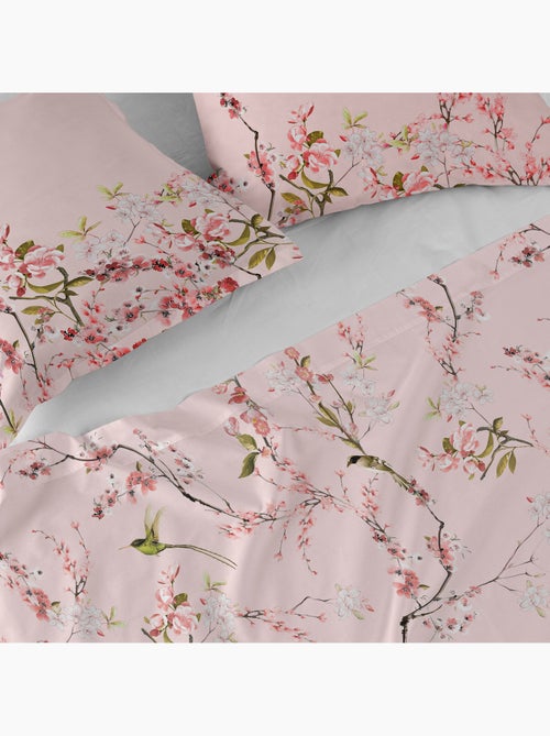 Drap Chinoiserie rose "Happyfriday" - Kiabi