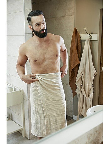 Drap de bain - quadruple gaze de coton 220 g/m² - gaia