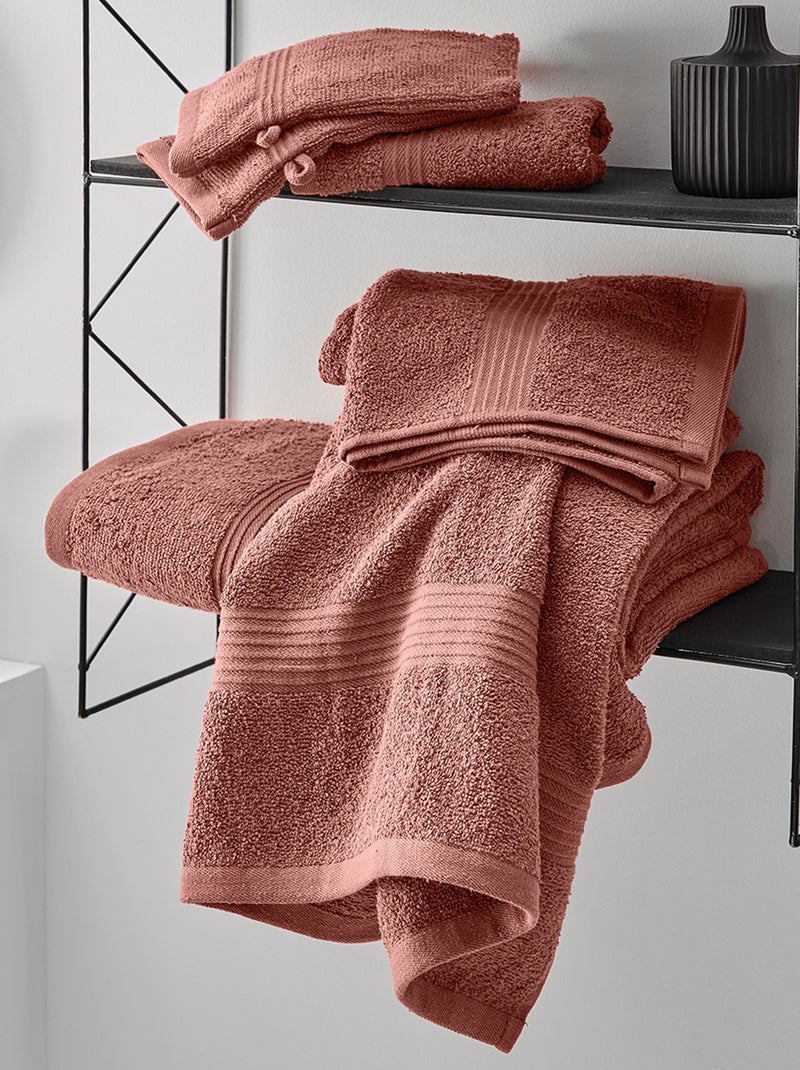 Drap de bain 70 x 130 cm Terracotta - Kiabi