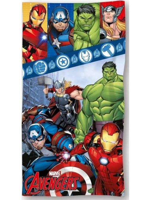Drap de bain Avengers 100% coton imprimé Marvel - Kiabi Drap de bain Avengers 100% coton imprimé Marvel - Kiabi