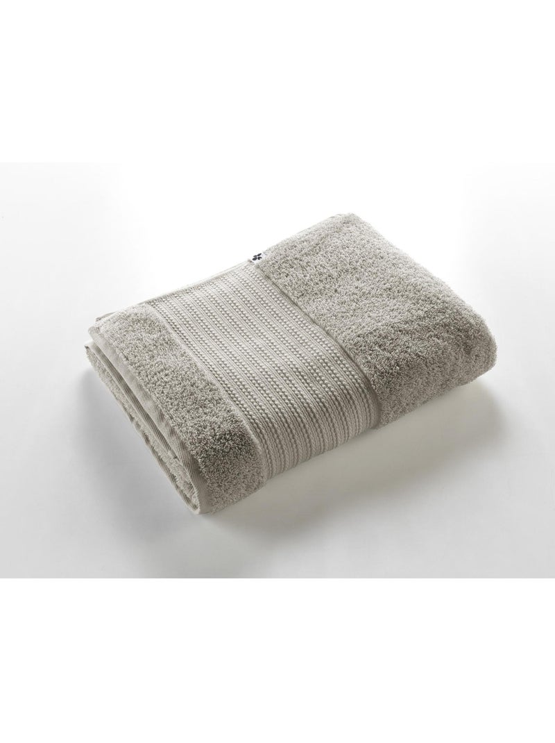 Drap de bain – coton épais 600 g/m² – éponge unie – garance Taupe - Kiabi